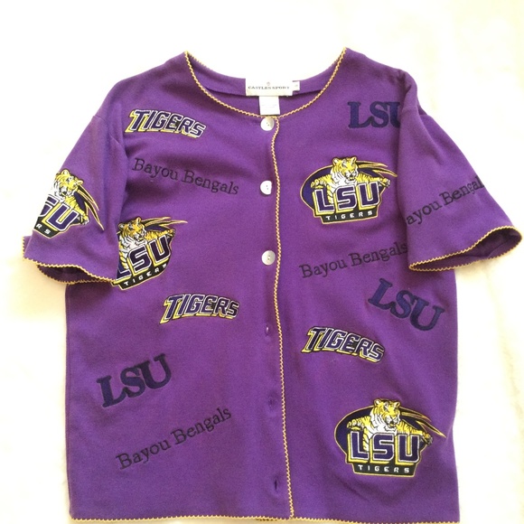 Women’s LSU short sleeve shirt, button down front - Picture 1 of 3